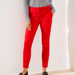Loft Julie Red Career Pants
